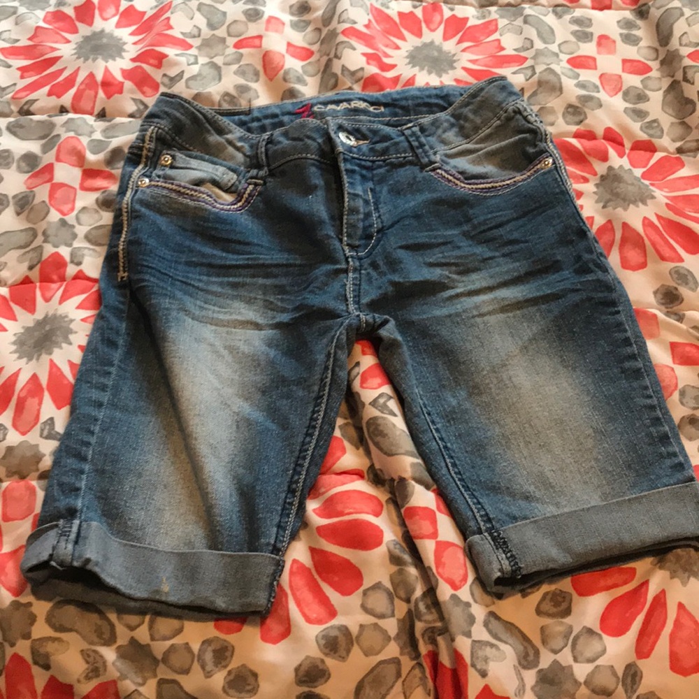 Denim jean shorts